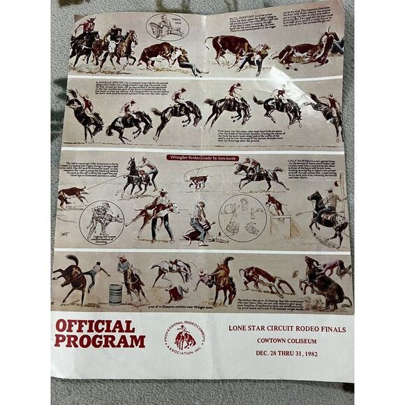 VTG Rodeo Memorabilia 1982 Winston Rodeo Series Give'em Hell Rodeo Club SIGNED - Picture 8 of 16